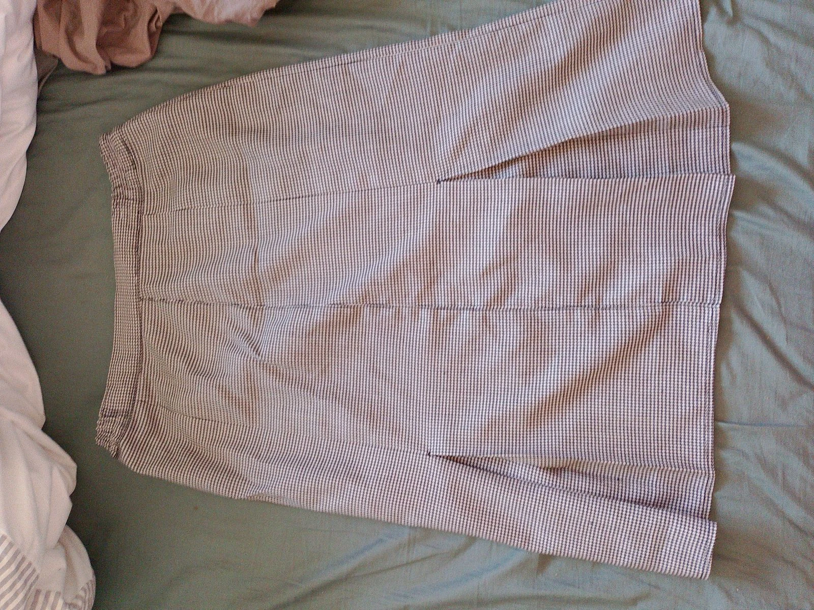 Straight midi skirt with houndstooth pattern – Vintage / Preppy style – photo 4